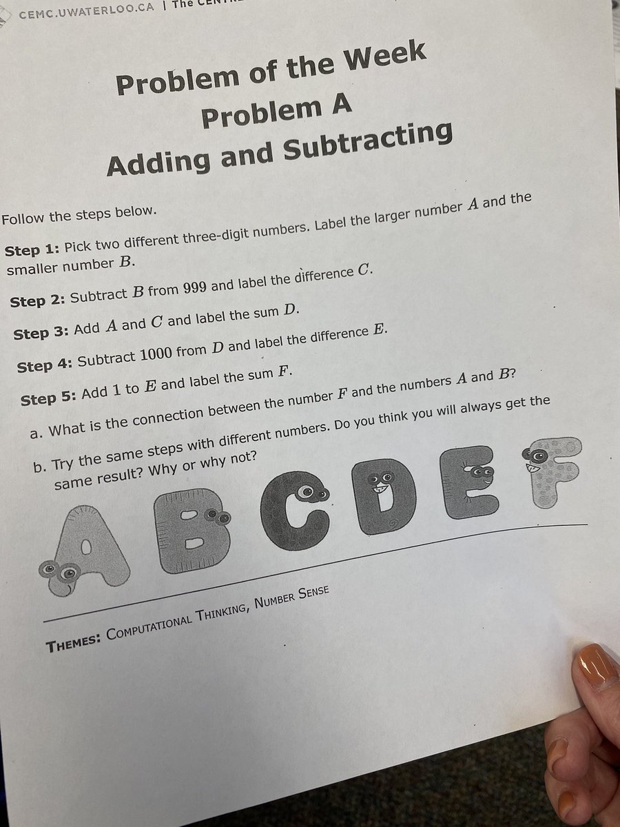 mrsmarkloff's tweet photo. Starting the day with some deep math thinking in groups of 3! https://t.co/arltCjrflx