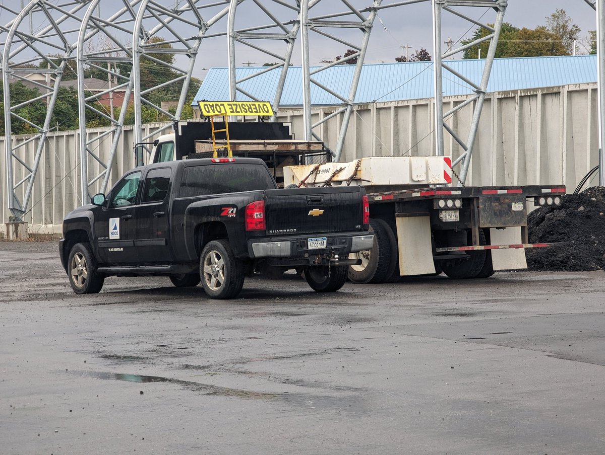 PortOswego's tweet photo. Marine drilling company setting up their barges to start test drilling in the Oswego Harbor for the eventual Harbor deepening. #portoswego. #hwyh2o #oswegony https://t.co/V17449ZGrb