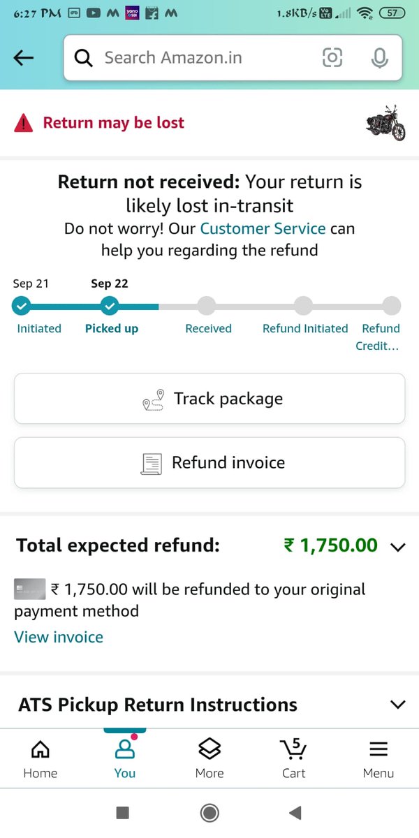 ProvokG's tweet image. Dear @Amazon, unacceptable service! Lost package, changing reasons from "different item" to "damaged product," and now denied refund? Fix this now! I expect fair treatment and a refund ASAP. #CustomerService #AmazonRefund @AmazonHelp