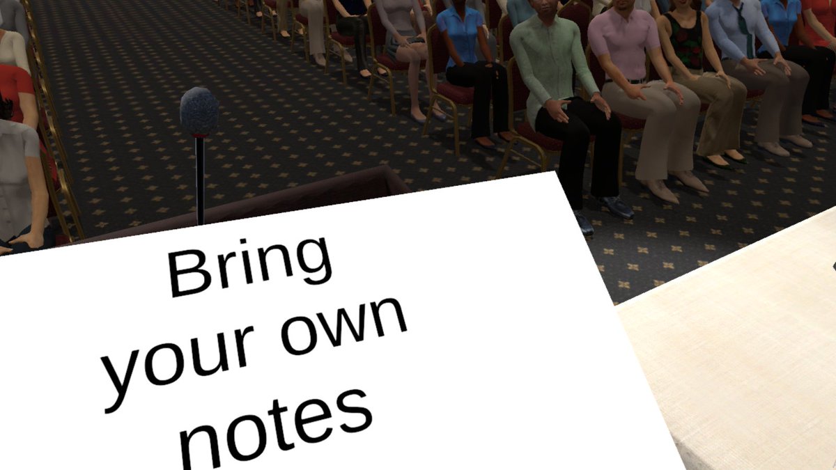 VirtualOrator's tweet photo. Training every single detail of your presentation increases the possibility of success, and #VR can do it for you.

For effective training, you can prepare your notes, and they will be displayed in #VirtualOrator.

#publicspeaking #publicspeakingtraining #VRtraining https://t.co/5fvBhmMuIW