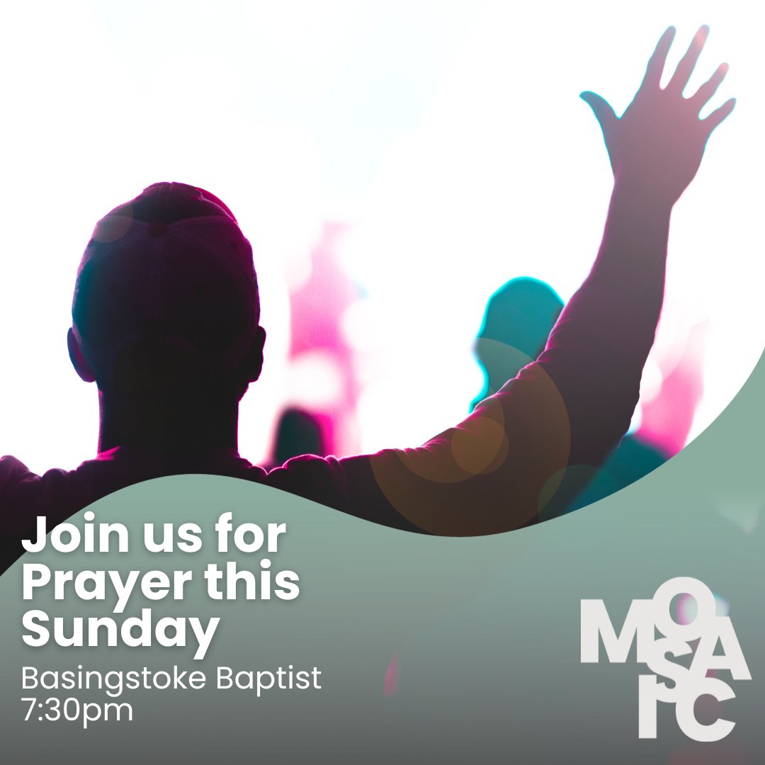 ChurchMosaic's tweet photo. Join us this Sunday as we push into prayer and the presence of God together. There will be a time of sung worship followed by the opportunity to pray for one another, our church, and our town. Hope to see you there! https://t.co/DdIfD03m1f