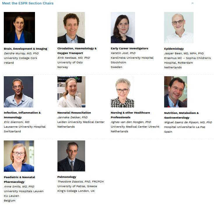 💡Would you like to learn more about our ESPR Sections, representing different #paediatric sub-specialties? Then click here 👉espr.eu/sections/secti… and meet the section chairs and members, learn about their current #research projects, upcoming section meetings and much more!