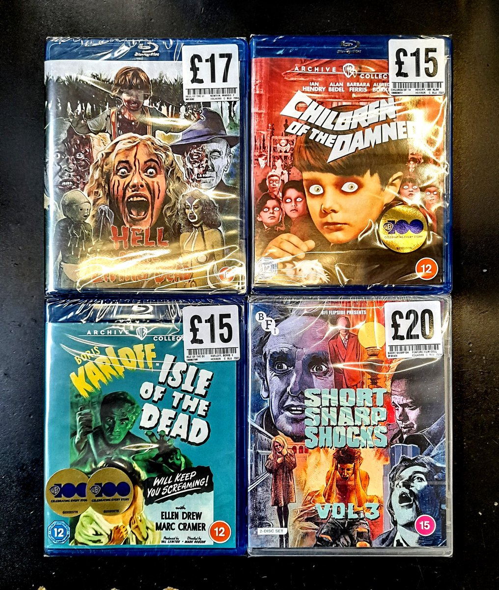 FoppCovent's tweet photo. 🧟‍♂️NEW THIS WEEK AT FOPP🧟

@88_Films @BFI
#HellOfTheLivingDead
#ChildrenOfTheDamned
#IsleOfTheDead
#ShortSharpShocks

#FoppCovent #GetToFopp #Fopp https://t.co/4voMe0XS2p