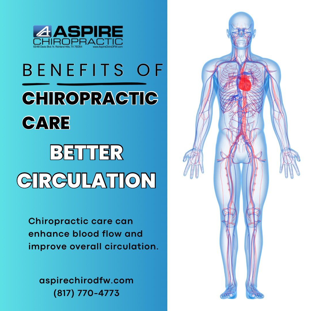 AspireChiroDFW's tweet image. Chiropractic care can enhance blood flow and improve overall circulation.
•••
🏩 Aspire Chiropractic PLLC.
📍 North Richland Hills, TX
☎️ (817) 770-4773
•••
#GetAdjusted #DFW #NRH #HEB #Hurst #Euless #Bedford #FortWorth #AspireToInspire #AspireChiroDFW #AspireChiropractic
