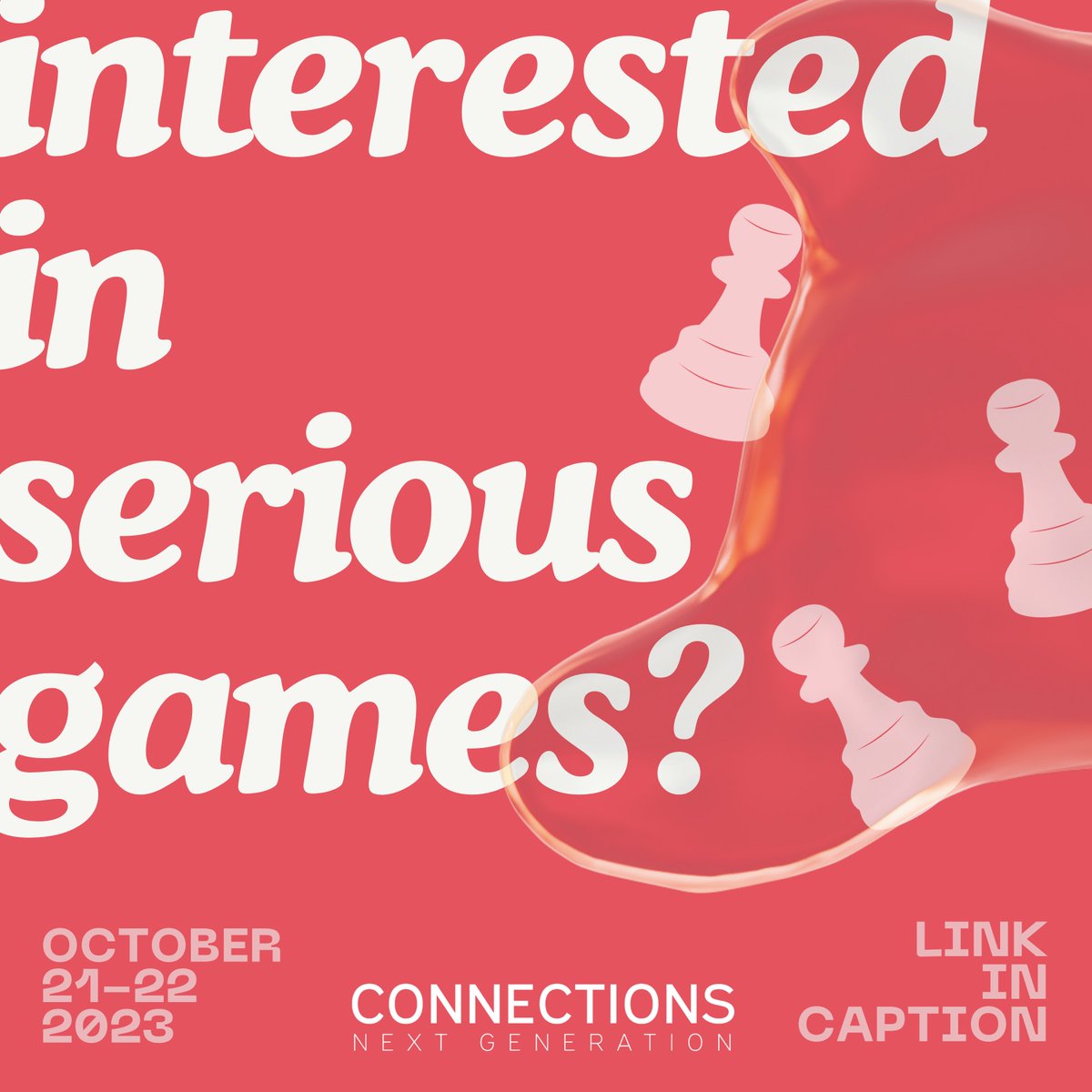 ConnectionsNex1's tweet photo. Passionate about serious games? Curious to learn more? Connections Next Generation will be hosting its second annual conference on 21-22 October 2023. Secure your spot now through the link in our bio! #ConnNextGen23 #ConnectionsNextGen #Onwednesdayswewargame https://t.co/6hjztK0BMs