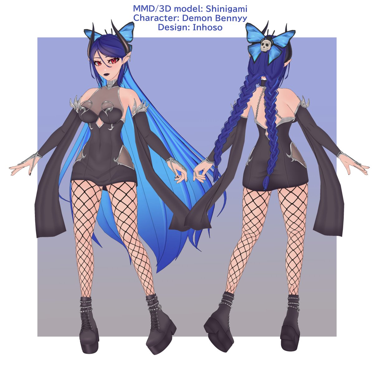 🌸Yay! It's #PortfolioDay ! 🌸

Hi! I'm Shin and I make 3D models for MikuMikuDance and VTubers 😊✨

Here are my recent works 💜

#b3d #3dcg