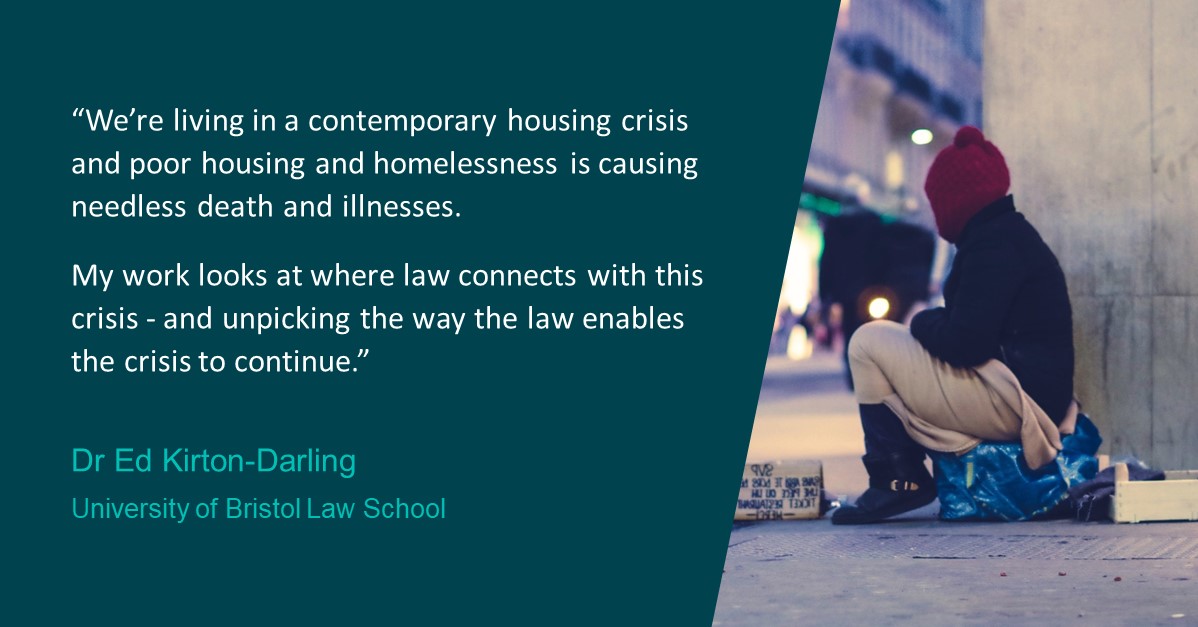 Researching housing law & policy is fundamental to society. Today on #WorldHomelessDay, we're highlighting research addressing the housing crisis in Bristol and the UK: Find out more about Dr @EdKirtonDarling & Prof Alex Marsh (@UoBrisSPS)'s work: 🔗bit.ly/48JgKDk