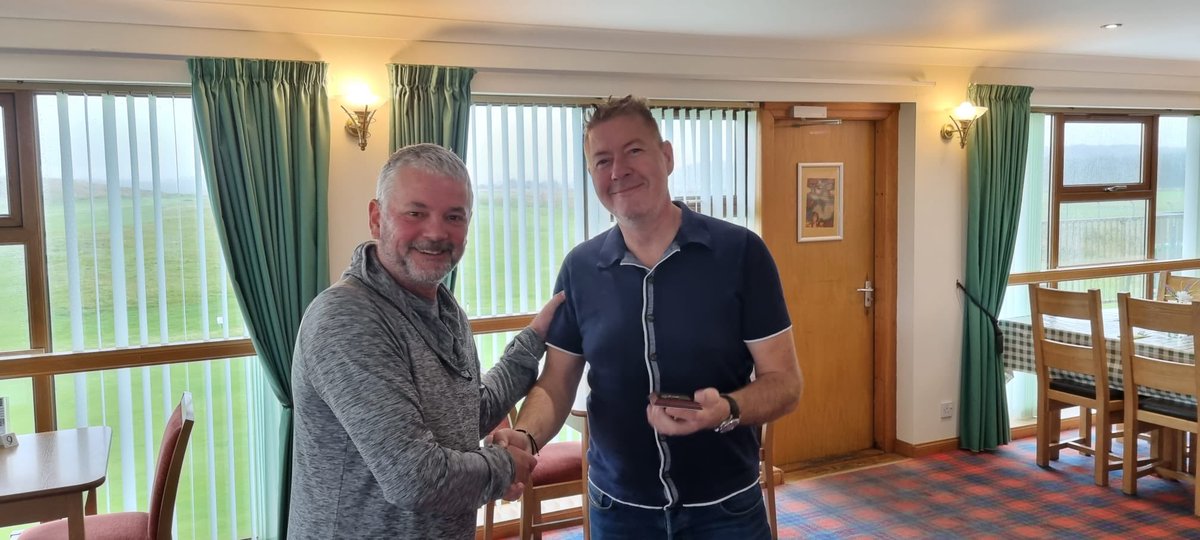 Official confirmation of @dickerboy’s victory at #Banff2023, clinched on the final day in the pouring rain @FraserburghGolf. Congratulations also to @ianrowbo, winner of the Putney Medal