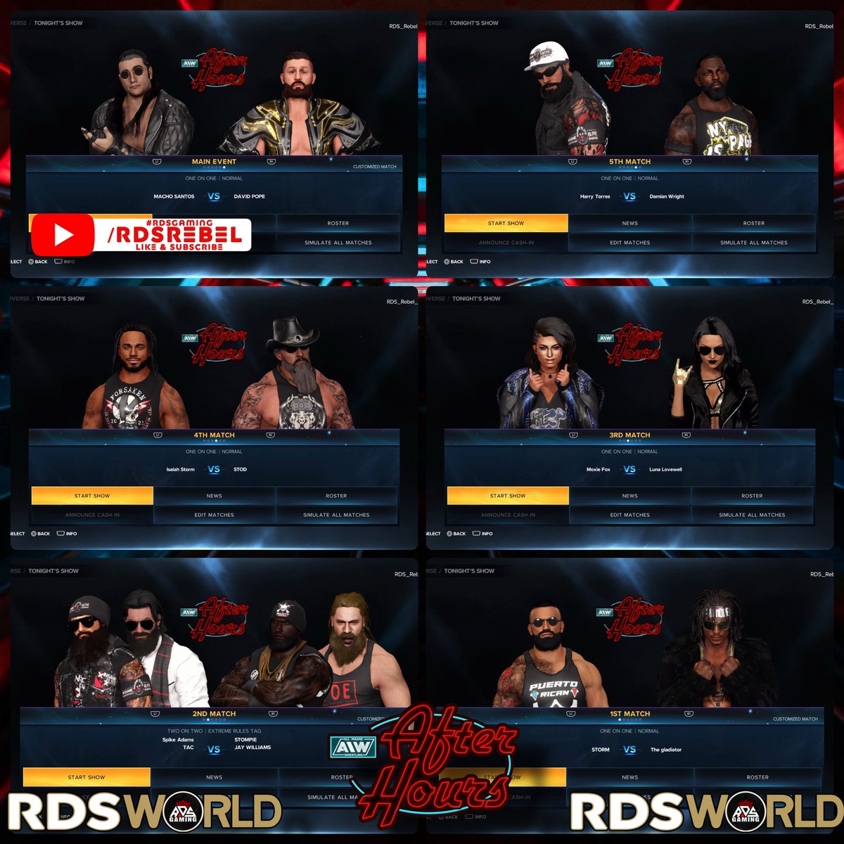We are live with episode 32 of AIW After Hours! #RDSWORLD #RDSGAMING #WWE2K23 

youtube.com/live/gwyQfEknT…