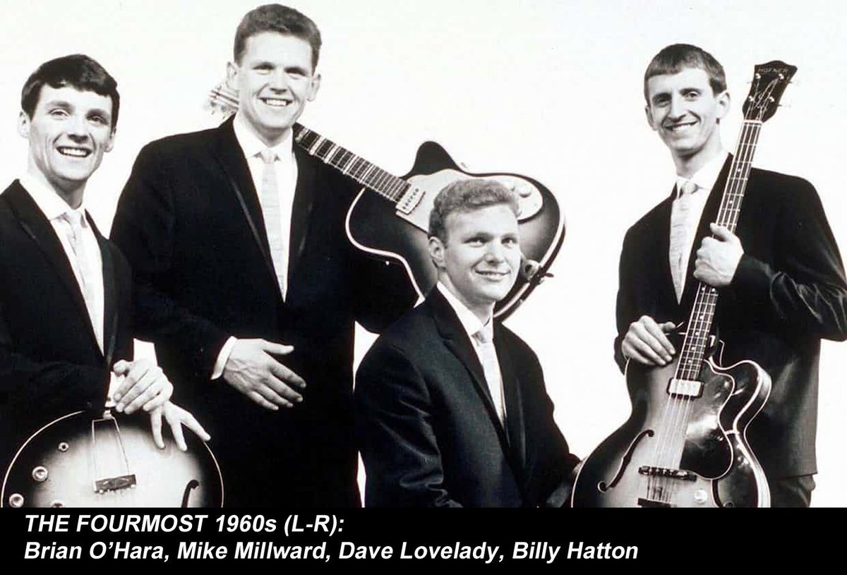 espofootball's tweet photo. #BTD Oct16,1942 #DaveLovelady drummer, singer The #Fourmost 1963 UK #9 Hello Little Girl, 1964 UK #6 A Little Loving, +4 UK Top40s. Brian Epstein manager of the Fourmost which gave them access to Lennon–McCartney songs. The Fourmost's 1st 2 singles were written by John Lennon https://t.co/zLURkGmAGA
