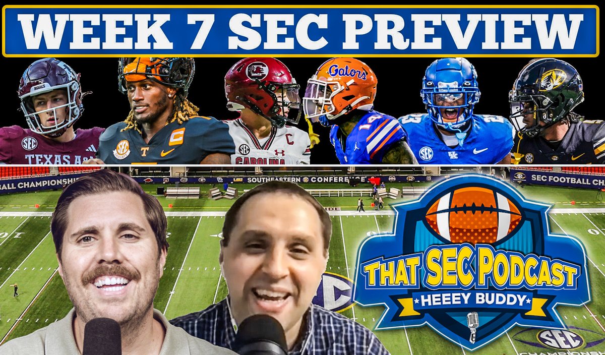 New show with @AthlonSteven! 🏈Midseason reports 🏈SEC’s best QBs? 🏈SEC Coach of the Year? 🏈Biggest surprises? 🏈Week 7 SEC Preview 🏈Who stands to gain the most this weekend? Listen, Review & Subscribe⤵️ podcasts.apple.com/us/podcast/tha… Spotify⤵️ open.spotify.com/show/1KP7irKVr…