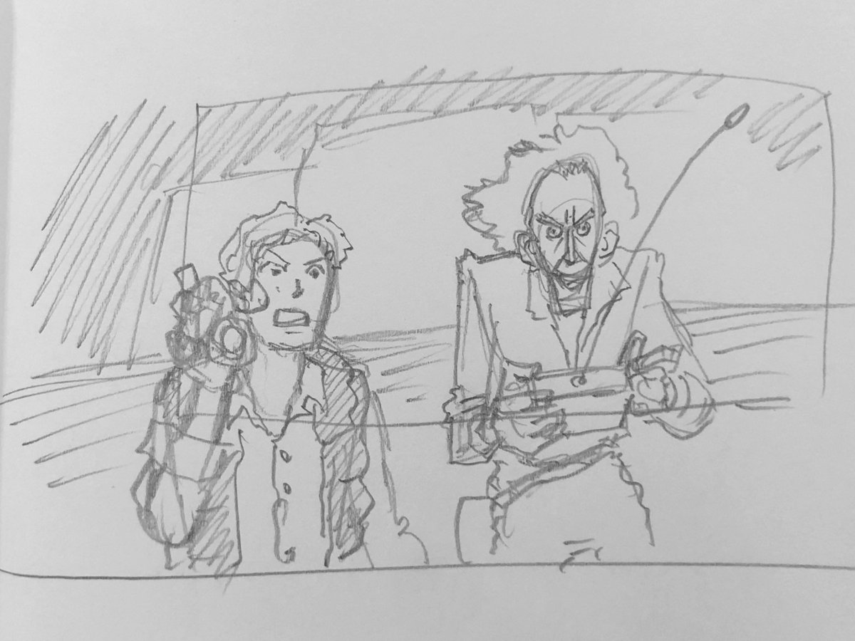 博士のキャラデザインは、#山田玲司マンガアカデミー でBack To The Futureのコミカライズに挑戦したときに作ったものです✌️ 