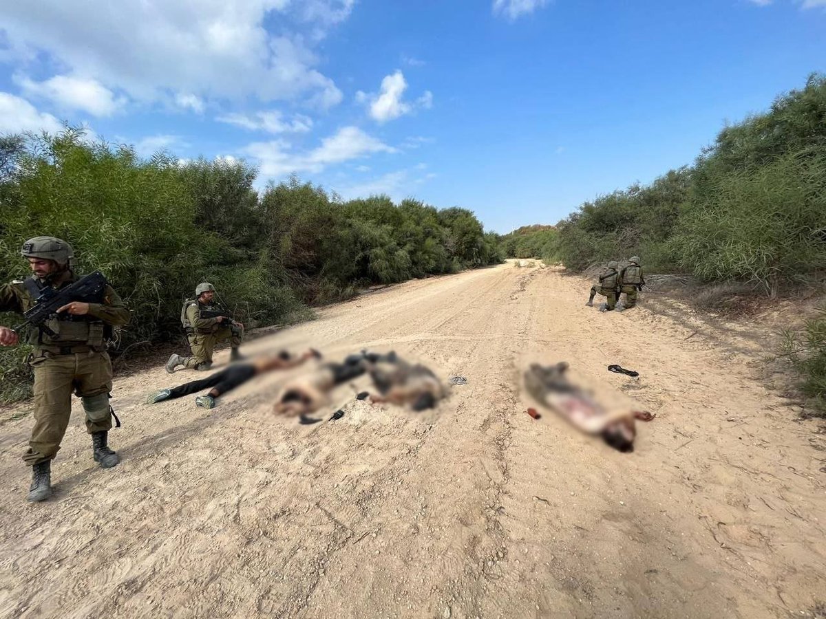 TheMossadIL's tweet photo. We are still finding terrorists in villages and communities in Israel. We will find them, and we will kill them. 

📷 Terrorists eliminated in Zikim https://t.co/fYftuNyfOV
