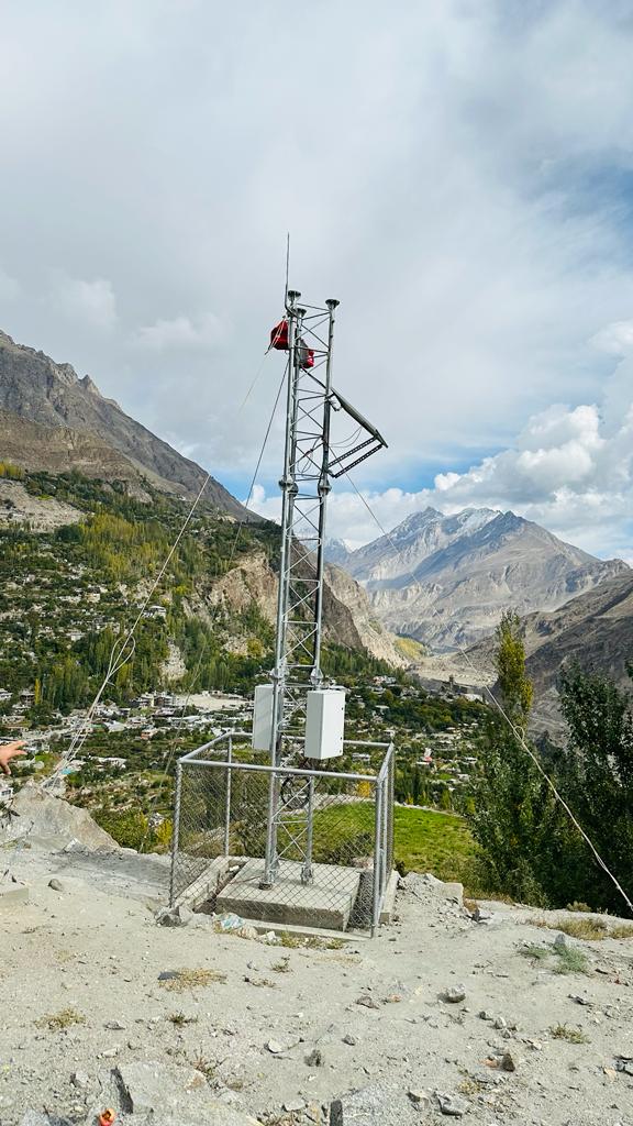 En route to check one of our # EarlyWarningSystems. Under the #GLOFII, 205 #EWS sites will be built in Gilgit-Baltistan (#GB) #Pakistan w/ <a href="/theGCF/">Green Climate Fund</a> support, helping vulnerable communities prepare for and mitigate hazardous glacial lake outburst flooding (GLOF) risks.