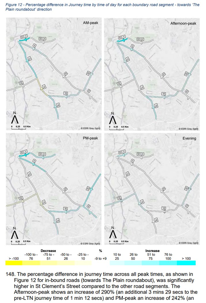 ForOpenRoads's tweet photo. * OXFORD EXCLUSIVE: COUNCIL ADMITS LTN CAUSED QUADRUPLING OF ST CLEMENTS JOURNEY TIMES *

Council data has revealed the East Oxford LTN has caused a shocking 290% increase in journey time at St Clements. 

The data was buried on p61 of a technical report.

https://t.co/PvtQIAe8Fe https://t.co/8S4gvj2OD1