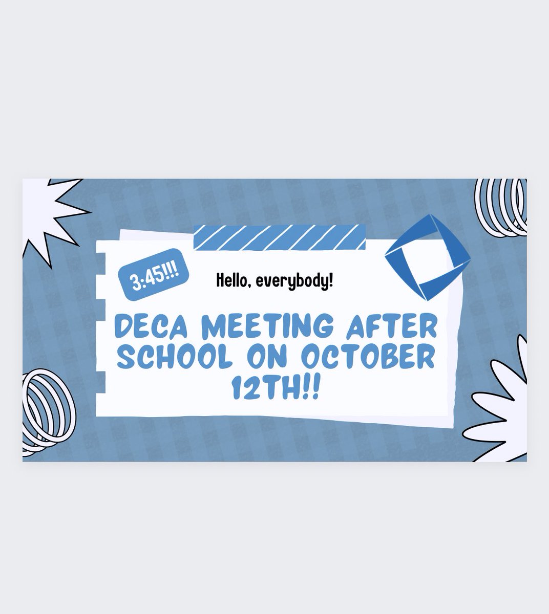 Blackman_DECA's tweet image. Don’t forget to mark your calendar!! #deca #decainc #tndeca
