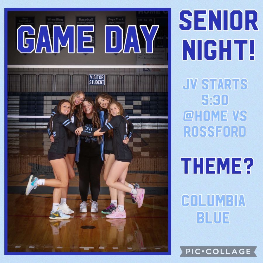 FLYERVBALL's tweet photo. Come out and Support OUR SENIORS Tonight✈️🏐💙 https://t.co/rqa1aOPiBq