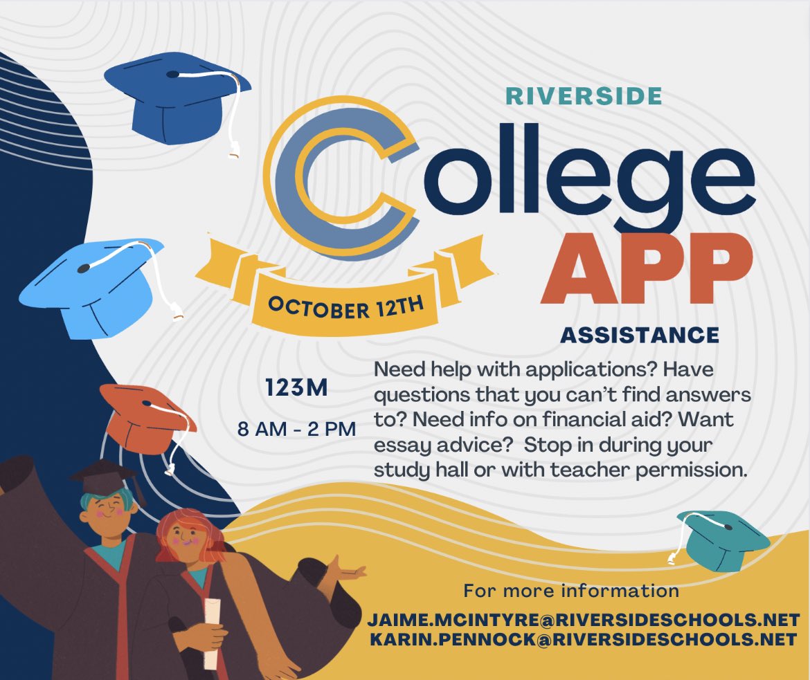 SIDELEADERSHIP's tweet image. REMINDER 🚨 College App Day is THIS THURSDAY‼️ Please attend from 8am-2pm if you need any info or help on applications💛