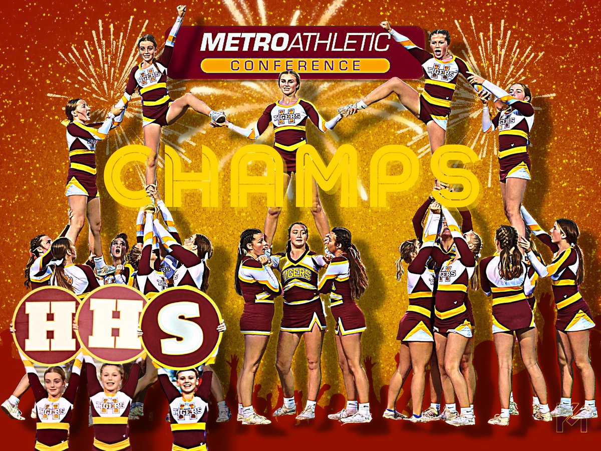 HarrisburgCheer's tweet image. Our first Metro title! 🏆  We are #tigerproud