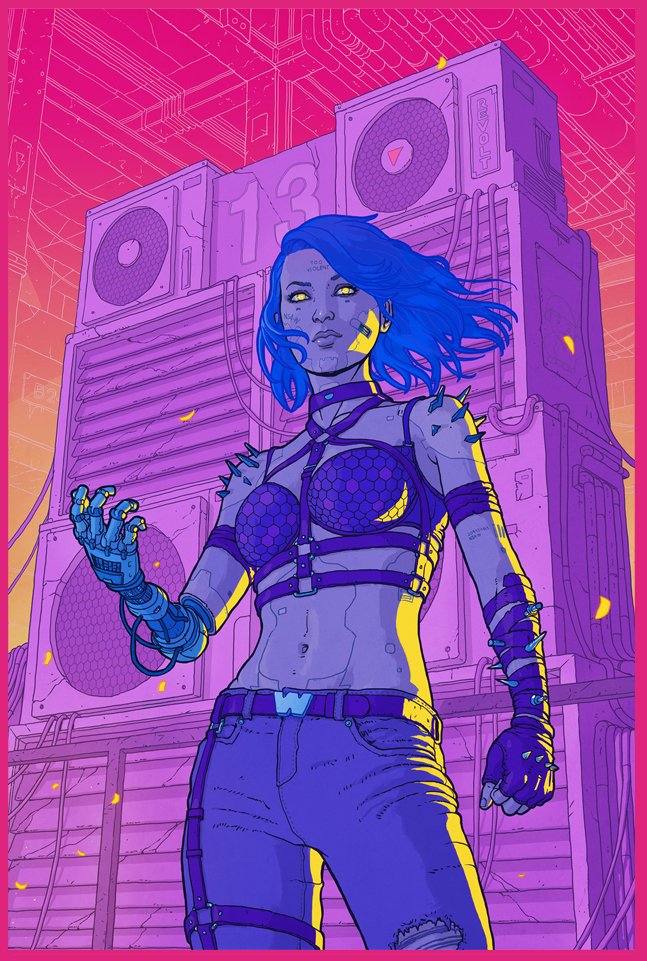 CraigPaton's tweet image. I like #PortfolioDay, always a good time to find new artists to follow. 
I'm Craig, and I'm a comic artist and illustrator. I worked on Killtopia, Lakeside and my personal artbook, Hardcode.
My work is about 50% cyberpunk and 50% horny.