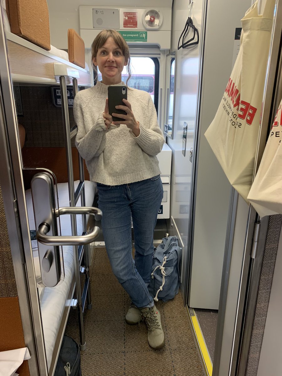 Hit me up with what’s sustainable + new in UK/Europe that can be reached by train (or boat, or bus). New flight-free routes, eco hotels, slow travel experiences… I’m rachmillstravel@gmail.com #flightfree #journorequest #prrequest Pic of me on train as visual no-fly ref!🚆