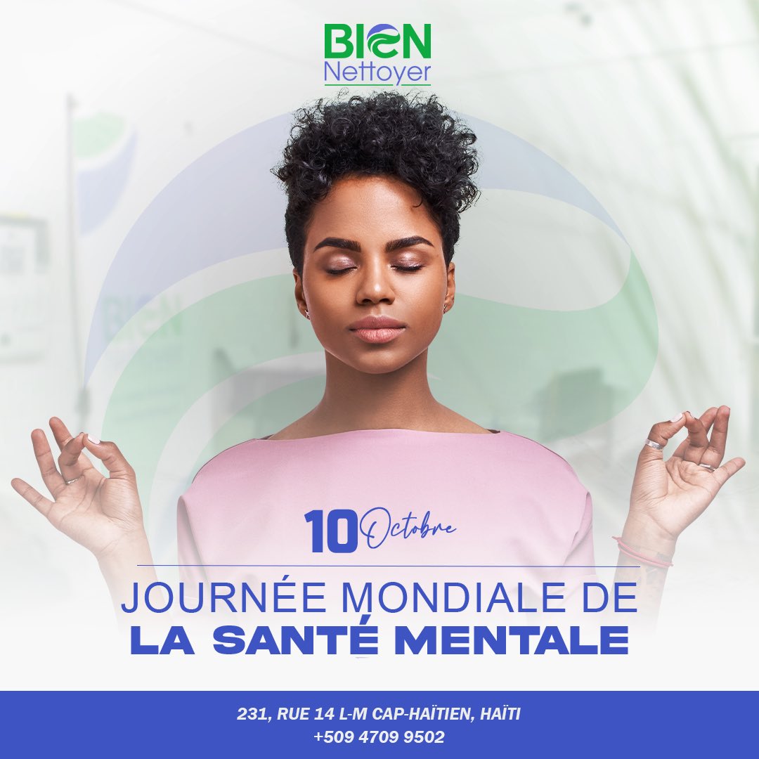 biennettoyer's tweet photo. 10 Octobre 
Journée mondiale de la santé mentale
 #SanteMentale #mindset #mental https://t.co/WrXjLYFJra