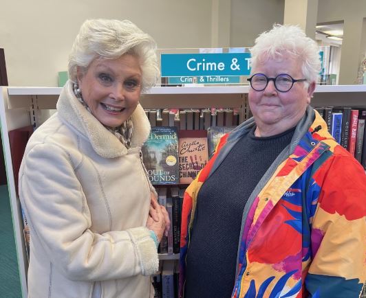 It was all hush-hush when filming took place in @KYGalleries back in March but tune into #TheOneShow tonight to see @valmcdermid and @TheAngelaRippon in our wonderful library (though 'strictly' no dancing was involved!)