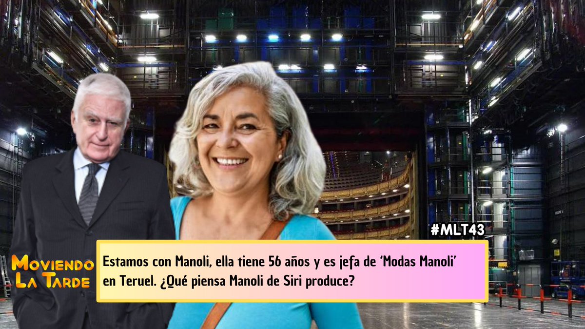 MoviendoTardeTP's tweet photo. 🥳 Os presentamos a Manoli, ella es nuestra primera invitada. #MLT43. https://t.co/XTyclBy1fd