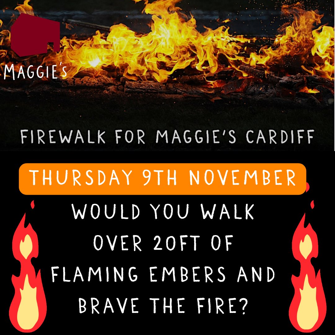 maggiescardiff's tweet image. Could you brave the fire?🔥

This is the perfect fiery challenge to test your resilience. You can also sign up with friends or colleagues for a thrilling team experience to support people with cancer🧡

 Click to sign up👇
eventbrite.co.uk/e/maggies-card…
#firewalking #maggies