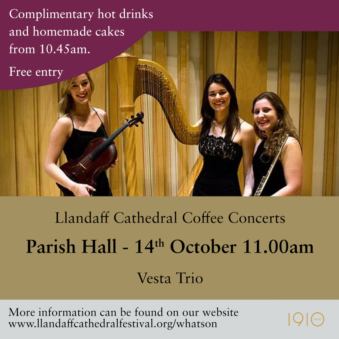 Free concert ✅
Free cake ✅
Free hot drink ✅
📆 This Saturday 14th October 11am at Llandaff Parish Hall (Step free access from Llandaff Memorial Carpark)