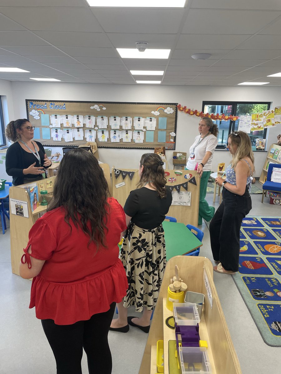 Our wonderful @BugleSchool #EYFS team Chantelle & Jemma delivering training for @CornwallSCITT on creating an environment that supports the intent of an ambitious, coherently planned & sequenced curriculum from nursery to reception. #Flyingstart #EarlyYears #iAspire