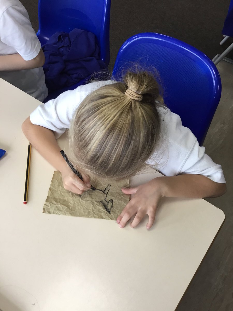 LeysFarm's tweet photo. Our Year 3 artists really enjoyed using charcoal and chalk today to create a Stone-Age cave art designs. They were enthusiastic when using different techniques including blending, lifting and hatching. Impressive animals Y3. #LFJSArt #WorldMentalHealthDay2023 https://t.co/lp7wgLUoeL
