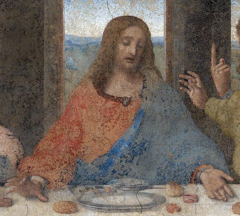La última cena es un mural 
pintado por Leonardo da Vinci entre 1495 y 1498.

El mural todavía permanece en el lugar en que fuera pintado originalmente, se ideó e intentó recortar el trozo de muro y transportarlo a lugar más seguro, pero su fragilidad no lo permitió.

Se
