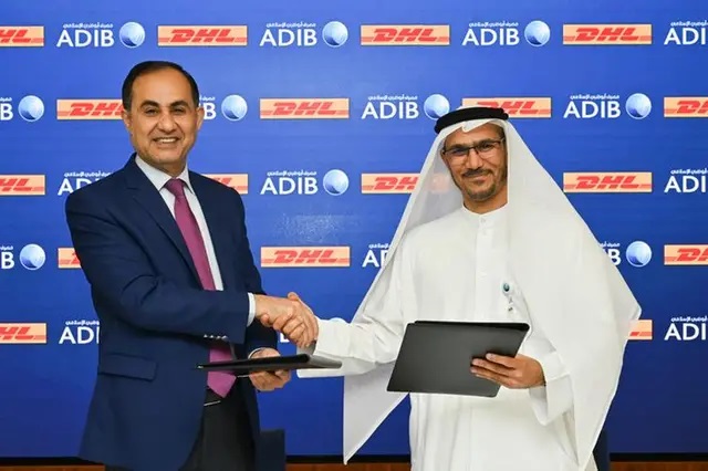 IRIstandards's tweet photo. Abu Dhabi Islamic Bank (ADIB) partners with DHL to advance #sustainability in logistics!

ADIB becomes the first MENA bank to join DHL Go Green Plus, reducing carbon emissions in line with UAE's 2030 goals. 

#CSRPartnerships #CSR #Logistics

Image: Zawya https://t.co/3QXYbAQiyA