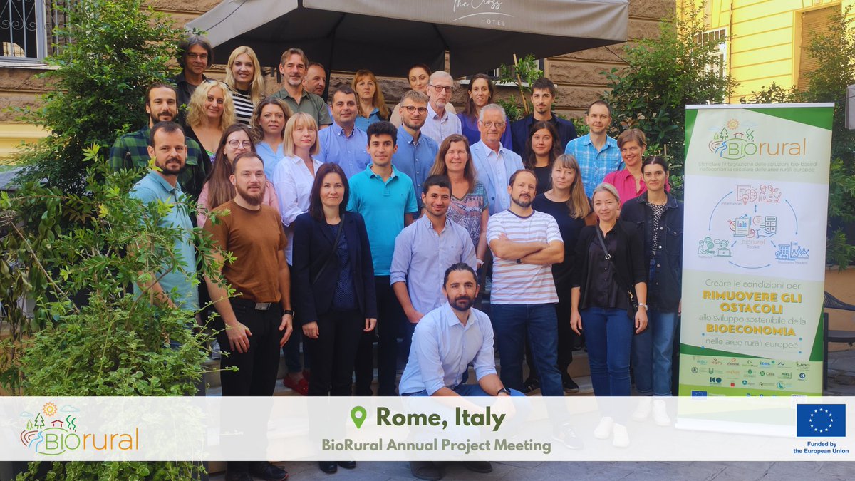 🎯The BioRural annual project meeting just concluded!
🗨️Multiple discussions, presentations, significant results of the project's first year in action, planning of our next steps, are only some of the activities that took place during the 2-day meeting 📍in Rome! Thank you all!