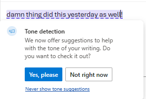 Excuuuuuuuuuse you Outlook