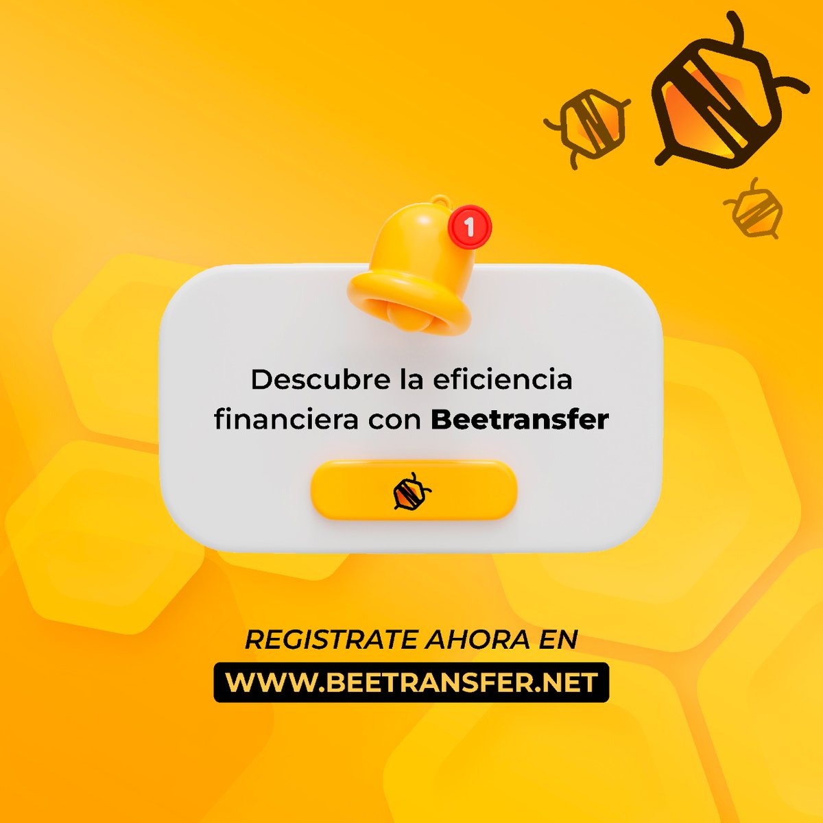 ¿Listo para vivir una experiencia única en el manejo de tu dinero? Si aún no has creado tu cuenta, considera esto como tu señal. 🐝✨

Haz tu primera transacción en beetransfer.net 

#beetransfer #freelancersargentinos #fintechstartup #freelancers