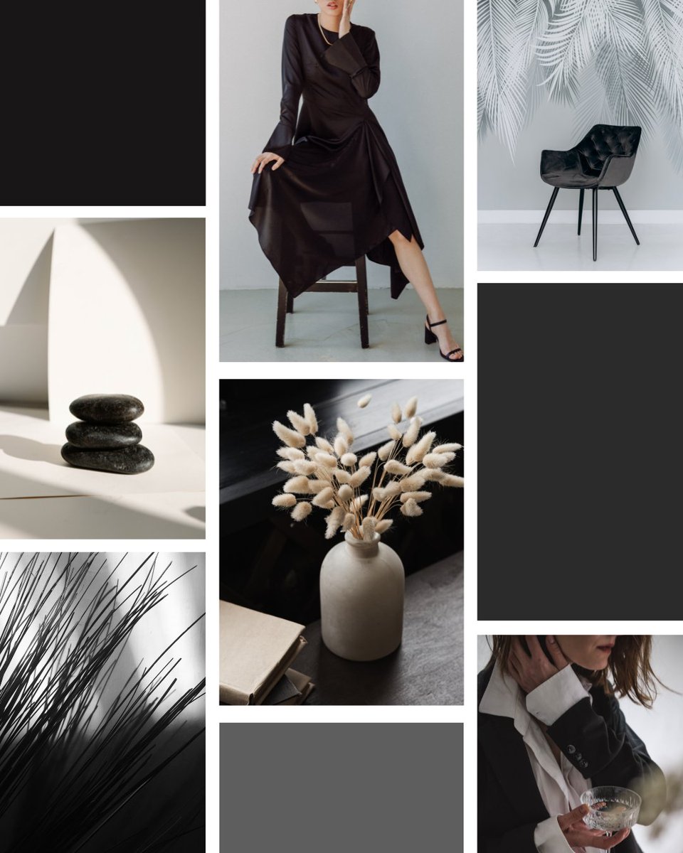 JulesManagement's tweet photo. Check out our black color pallette inspiration! https://t.co/rejvIPfY95