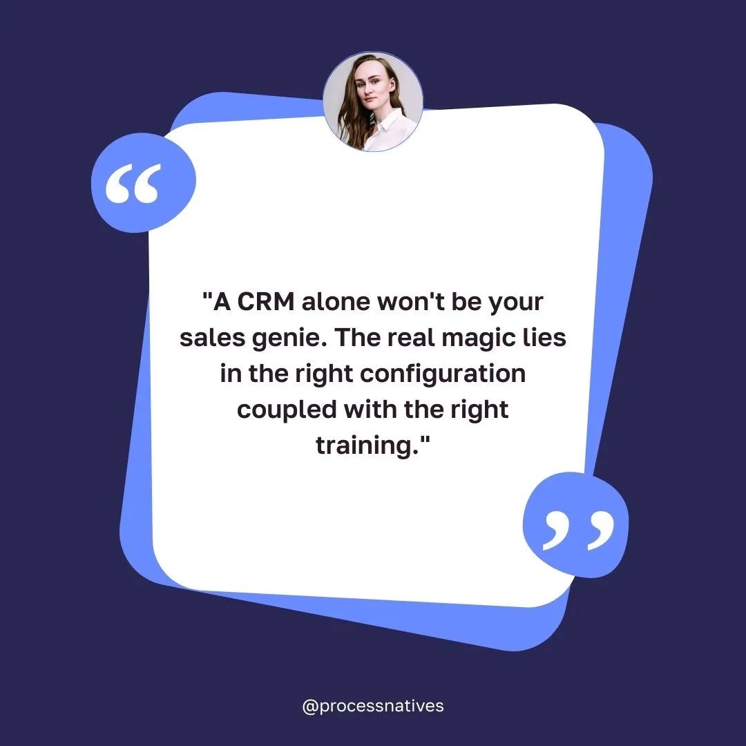 auksezilenaite's tweet image. "A CRM alone won't be your sales genie. The real magic lies in the right configuration coupled with the right training." 

#crmtraining #crmconfigurations #crmtips
