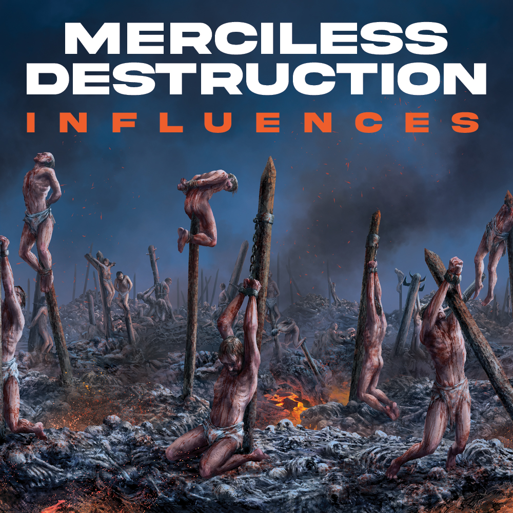 One year for the most violent record of 2023 😈 Check out what we were listening to while we were writing it on our Merciless Destruction influences playlist on Spotify 🔥 👉 bit.ly/MDinfluences