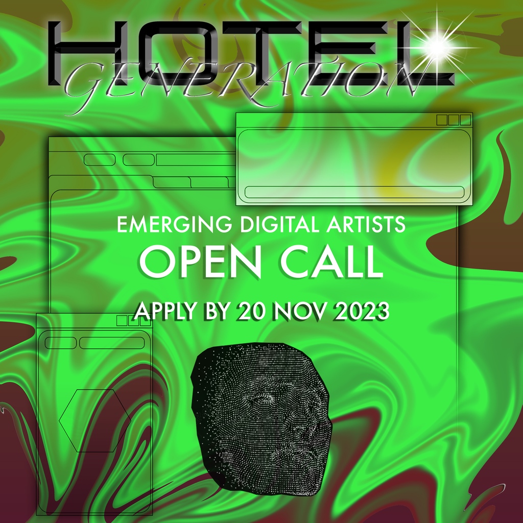 arebyte's tweet photo. Are you a UK-based digital artist between 18 - 28? Do you want the chance to have your own fully funded solo exhibition? Our development programme for young digital artists is now open for applications!
Apply now: https://t.co/24oIS1zRg1
#hotelgeneration https://t.co/QhU5Z3N8Gp