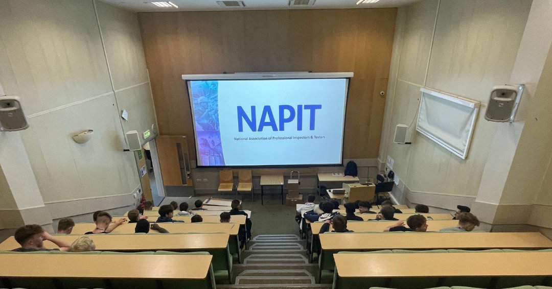 NAPITFoundation's tweet photo. It's great to be back on the road visiting students at college as they start the new academic year! 🏫 

Today we visited York College, to inform their electrical students all about NAPIT Foundation, as well as donating some of our publications📚 

@york_college https://t.co/VOPvqrB9la