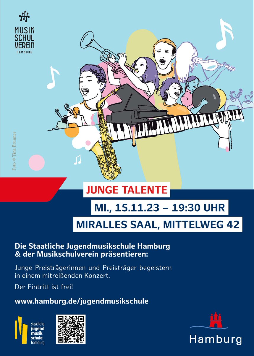 JMSHamburg's tweet photo. 📅 Mittwoch, 15.11.23 – 19:30 Uhr
Junge Talente

🎫 Der Eintritt ist frei

📌Miralles Saal, Mittelweg 42

© Tina Brunner

#jms #jmshamburg #jugendmusikschule #musikschule #hamburg #musik #aufführung #konzert #jungetalente #musikschulverein #musikschulvereinhamburg https://t.co/olcgKAfAzq
