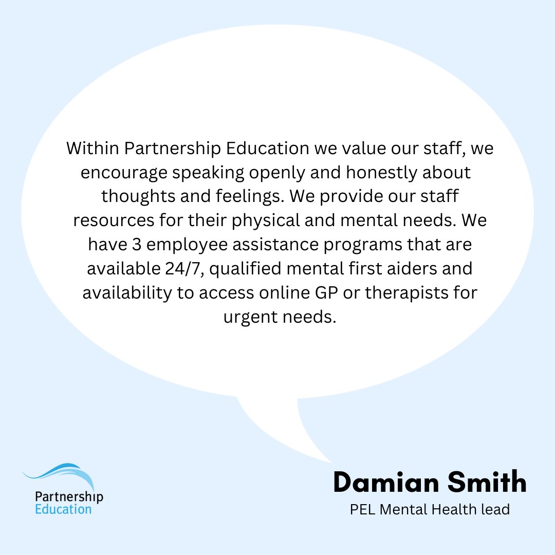 PEL_ICT's tweet photo. World Mental Health Day 2023

We value MH highly here at PEL and give our staff confidence in knowing this, with conversations being had all across the company.   
One of our mental health leads, Damian, spoke about this, showing just some of the support PEL staff have access to. https://t.co/osTsKtqXXB