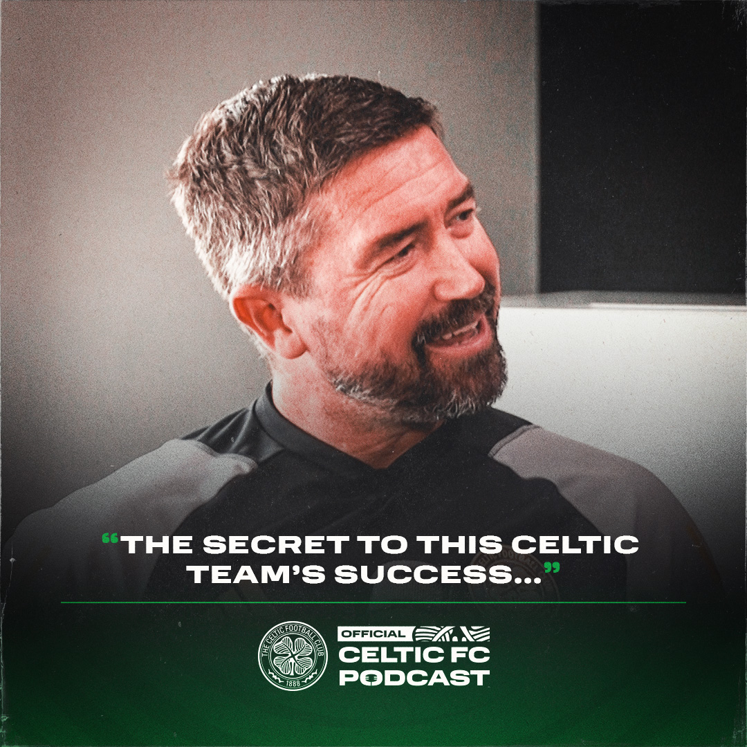 CelticFC's tweet photo. 🍀 🎙 We have a bonus episode of the #CelticFC Podcast this week as we are joined for an exclusive chat with first-team coach Harry Kewell.

Kewell shares some incredible insight about the first-team squad &amp; reveals why they are so successful 🙌

Tap to watch or listen below ⤵