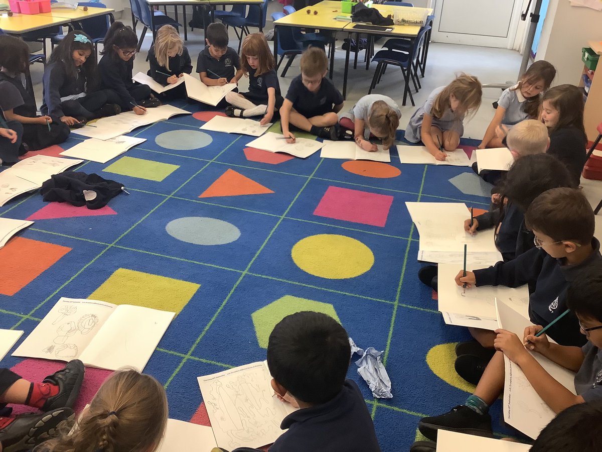 In our art lessons, we made ‘feely drawings’. We were allowed to touch and feel our object while drawing it but not look! <a href="/accessart/">Paula Briggs @AccessArt</a>