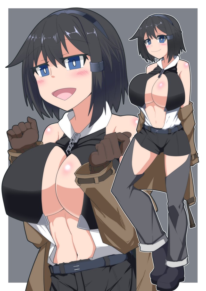 さどじま(@sadozimaH)さん家のくろがねちゃん描いた
おっぱいおっぱい 