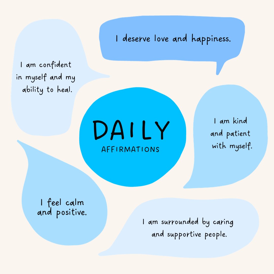 Daily affirmations are a great way to slowly change your mindset and remind yourself of the good things in your life and the good things you deserve. #EDCTipsTuesday