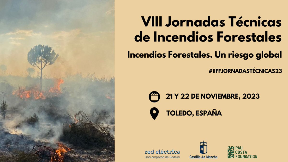🏆 #IIFFJornadasTécnicas23 | Convocados los "Premios Internacionales de Incendios Forestales"

🔥 Se premiarán los dos mejores trabajos dentro del ámbito de los #IIFF

Consulta las bases 🔗lnkd.in/e2XH7uEi

Plazo de solicitud: 2-17 de octubre, 2023 (24h CET)