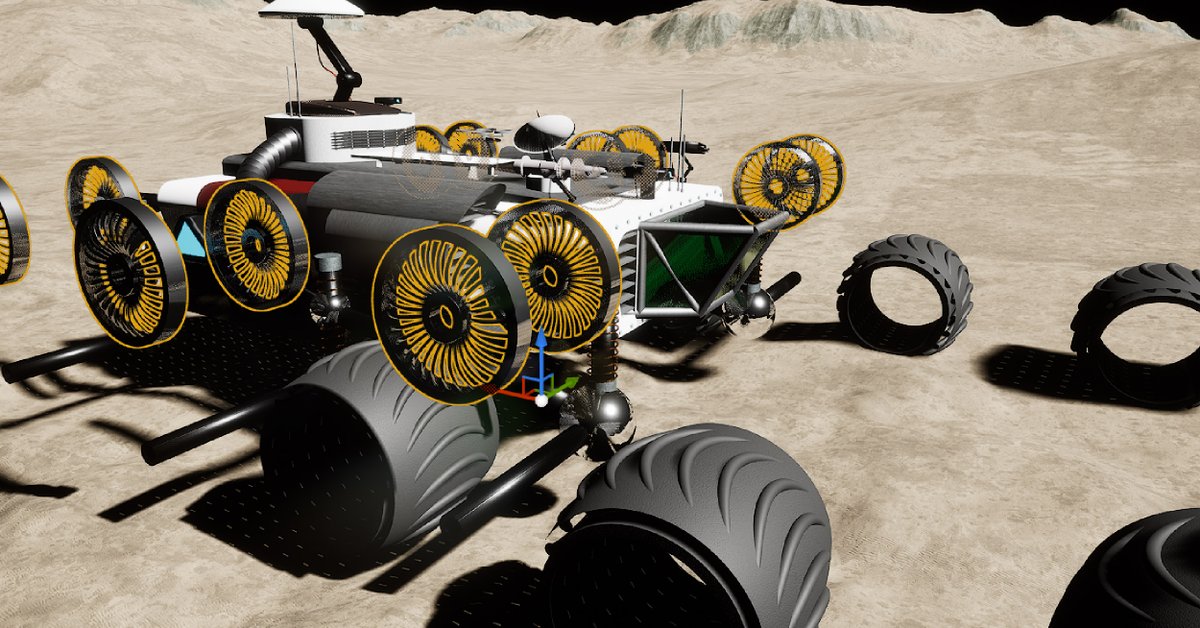 Disassembling our model of the LX1 rover to showcase the advanced ...